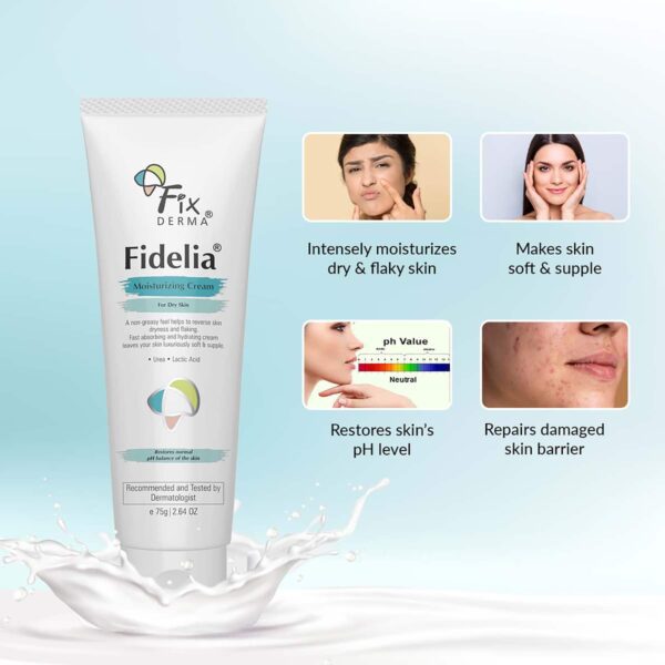 Fixderma Lactic Acid Fidelia Moisturizing Cream (75g) - Fixderma