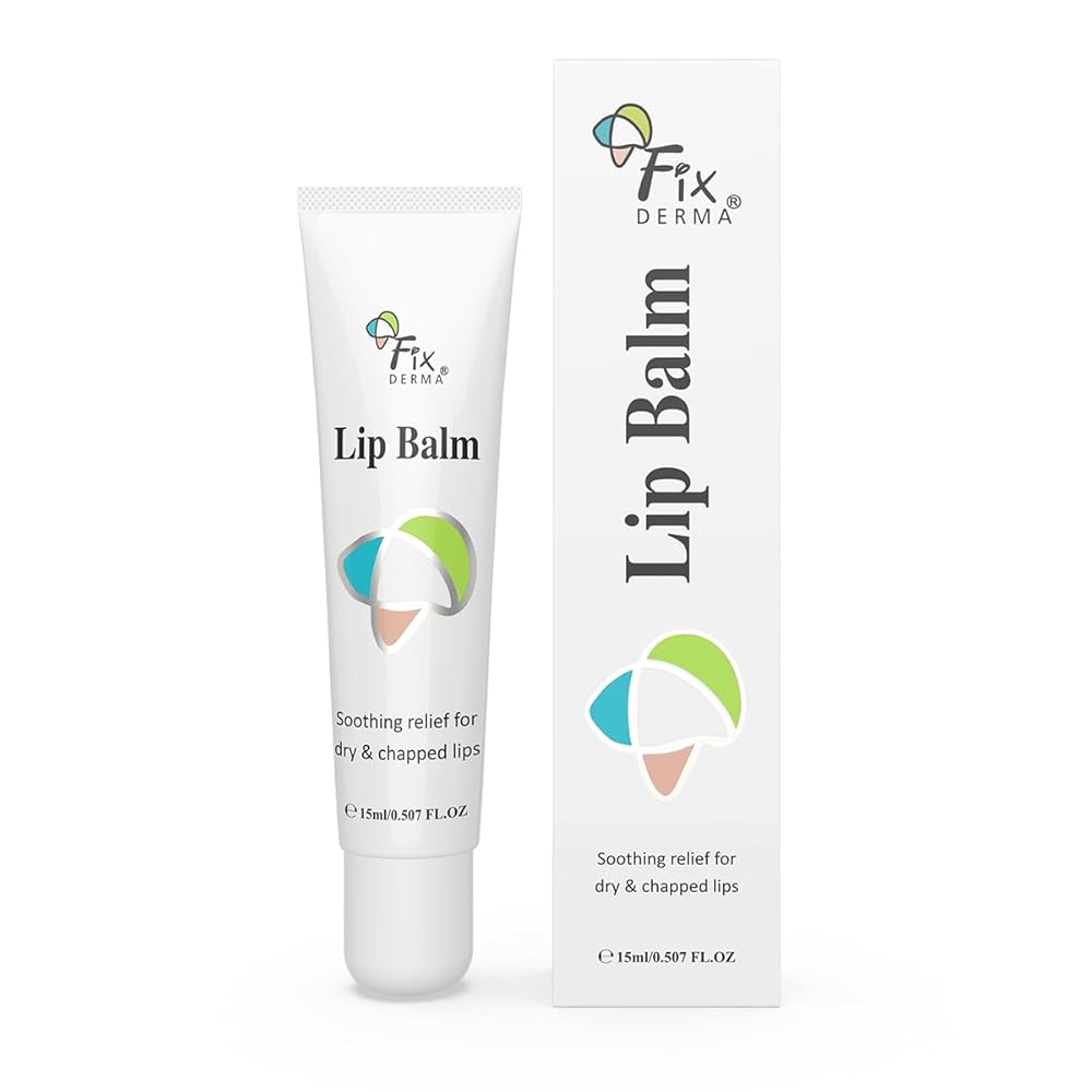 Fixderma Lip Balm With Vitamin C And Vitamin E | Lip Balm For Dark Lips | Dry Lips | Chapped Lips | Lip Gloss - 15ml, White