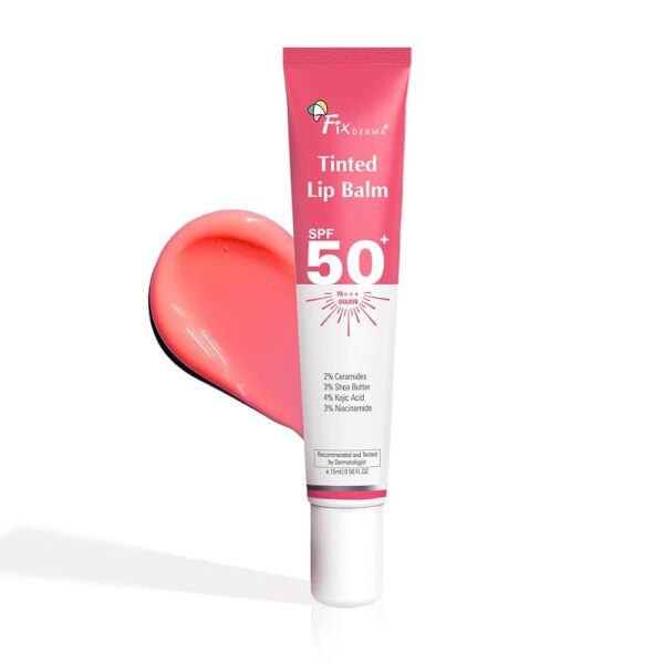 Fixderma Lip Balm With Vitamin C And Vitamin E | Lip Balm For Dark Lips | Lip Balm For Dry Lips & Chapped Lips | Lip Gloss | Lip Balm For Women & Men - 15ml, White (15ml (Pack...