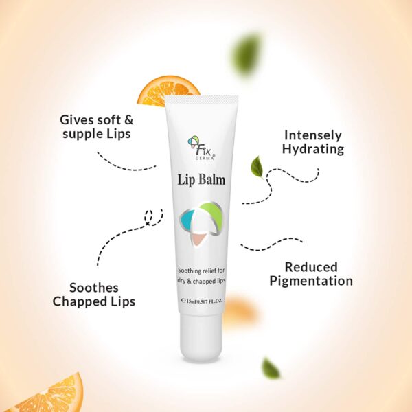 Fixderma Lip Balm with Vitamin C & Vitamin E for Dark Lips (15ml) - Fixderma