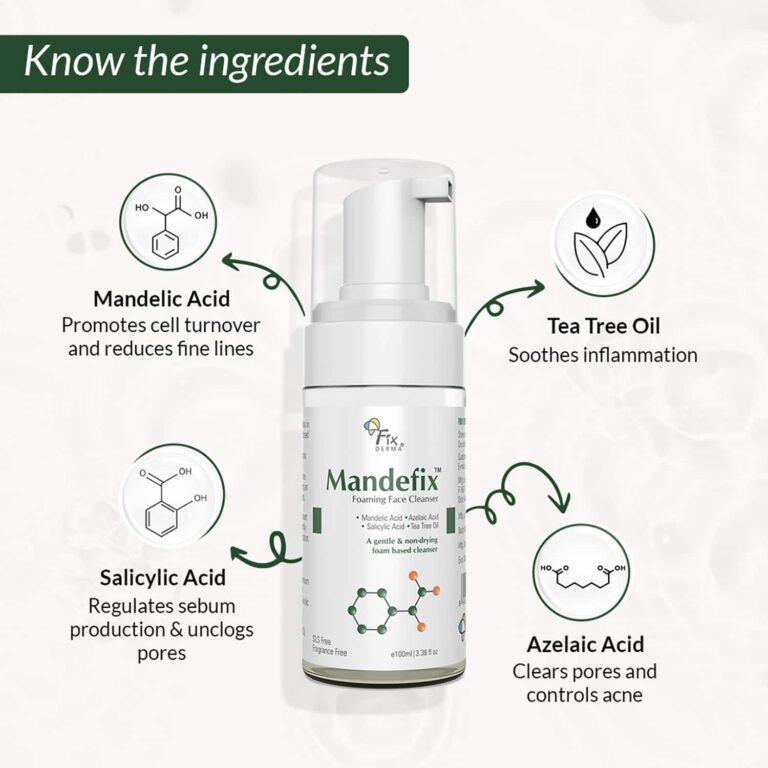 Fixderma Mandefix Foaming Face Cleanser - (100ml) - Fixderma