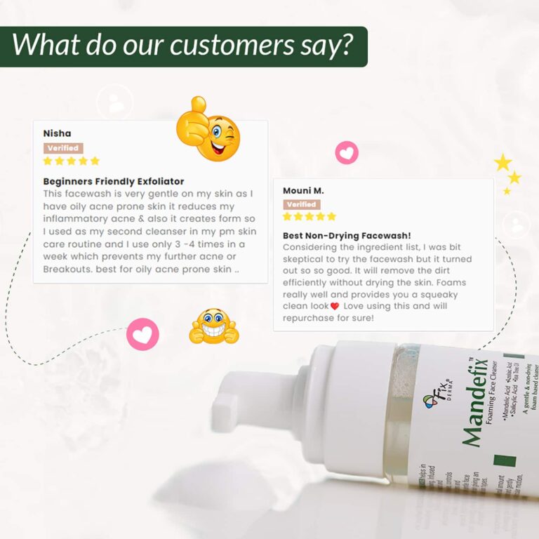 Fixderma Mandefix Foaming Face Cleanser - (100ml) - Fixderma