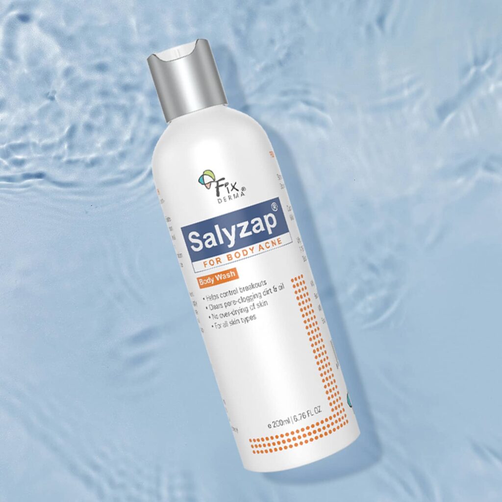 Fixderma Salyzap 2% Salicylic Acid Body Wash For Acne For Acne Prone Skin (100 ml) - Fixderma
