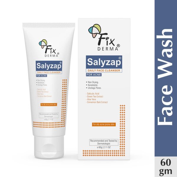 Fixderma Salyzap Face Cleanser (120 g) Pack of 2 Combo - Fixderma