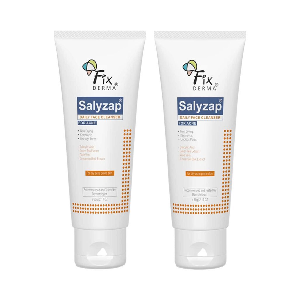 Fixderma Salyzap Face Cleanser (120 g) Pack of 2 Combo - Fixderma