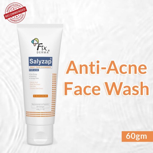 Fixderma Salyzap Face Cleanser (120 g) Pack of 2 Combo - Fixderma
