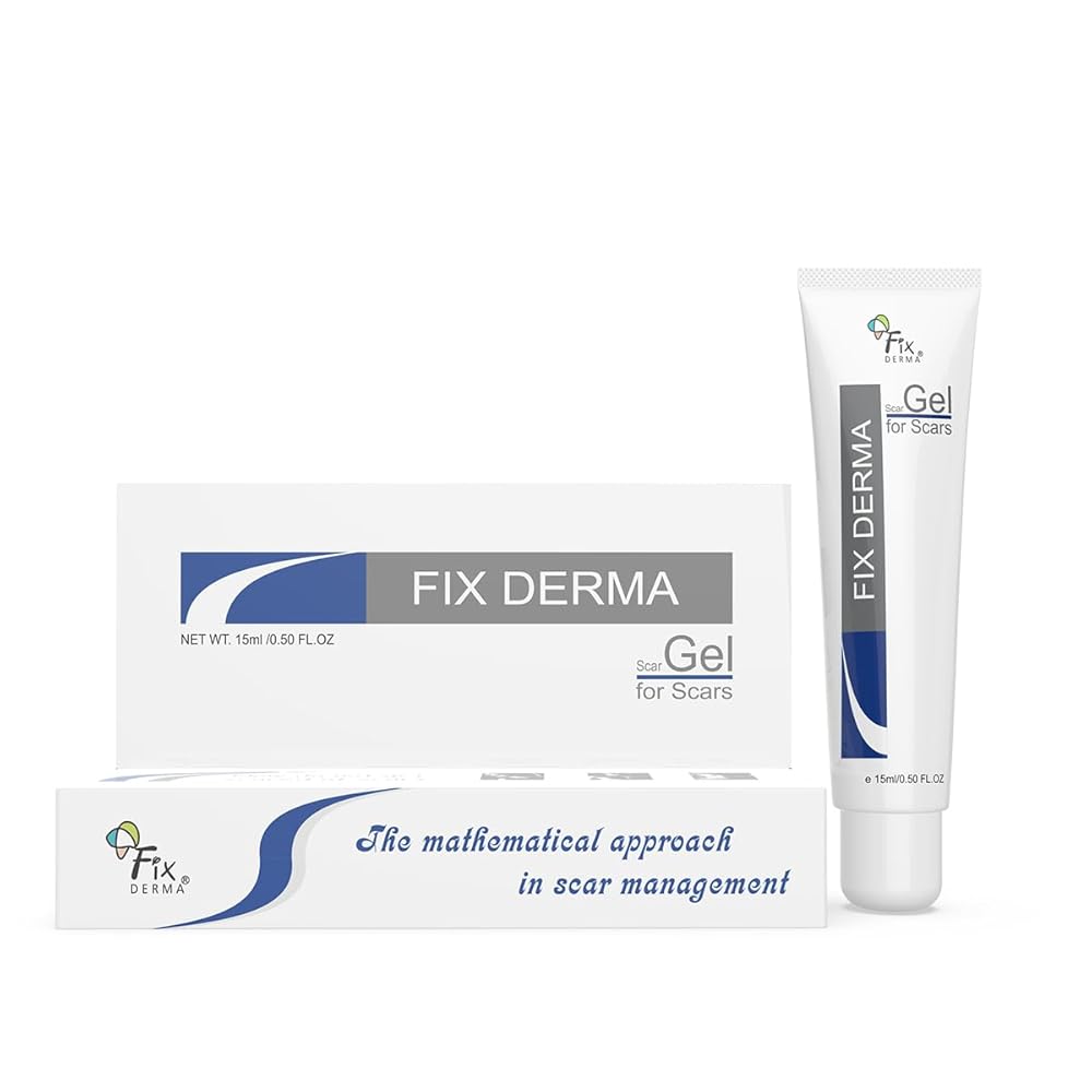 Fixderma Scar gel, Reduces Acne Scars, Surgery Scars, Injury Scars, Burn Scars, Keloid Scars, Scar Diminishing Gel, Scars due to Stretch marks, Suitable for all skin types- 15g