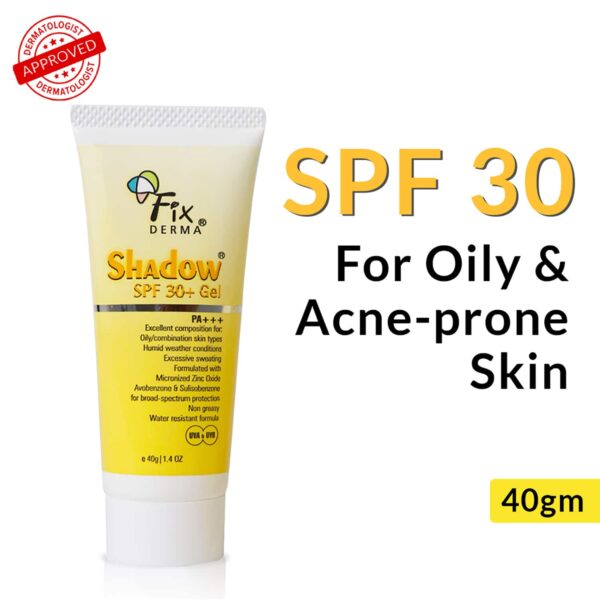 Fixderma Shadow SPF 30+ Gel (80 g) Pack of 2 Combo - Fixderma