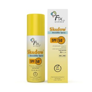 Fixderma Shadow SPF 50+ PA+++ Invisible Spray | Ultra Lightweight Transparent Sunscreen | Water Resistant Broad Spectrum UVA&UVB Sunscreen water resistant, spray for body, fluid...