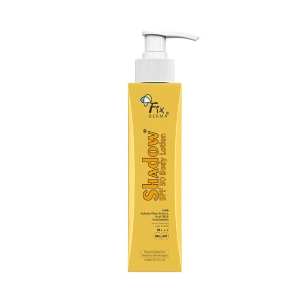 Fixderma Shadow Sunscreen Body Lotion with Spf 50 PA+++ And 2% Niacinamide (200 ml) - Fixderma