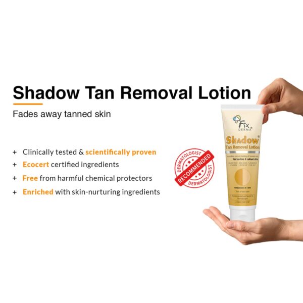 Fixderma Shadow Tan Removal Lotion, Brightening & Revitalizing Face (75 ml) - Fixderma