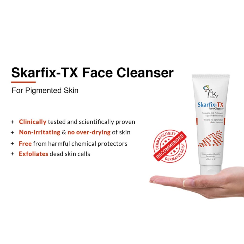 Fixderma Skarfix -TX Face Cleanser with Tranexamic Acid, Kojic Acid & Niacinamide (75 g) - Fixderma
