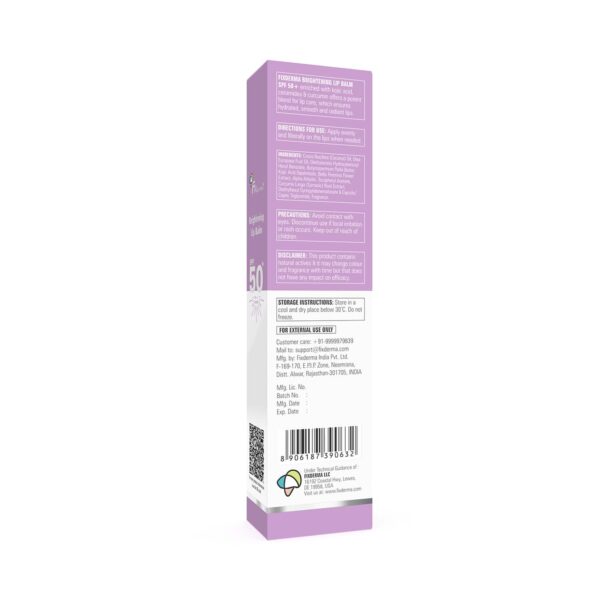Fixderma SPF 50+ PA+++ 4% Kojic Acid Brightening Lip Balm (15 ml) - Fixderma