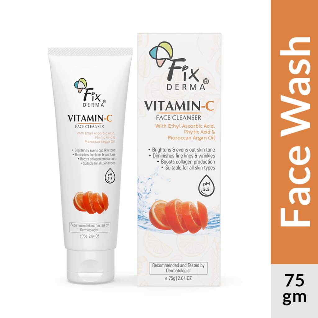 Fixderma Vitamin C Face Cleanser with Ascorbic Acid (75g) - Fixderma