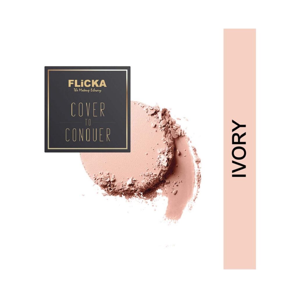 Flicka Cover To Conquer Compact Powder - 01 Ivory - Fair (9 g) - Flicka