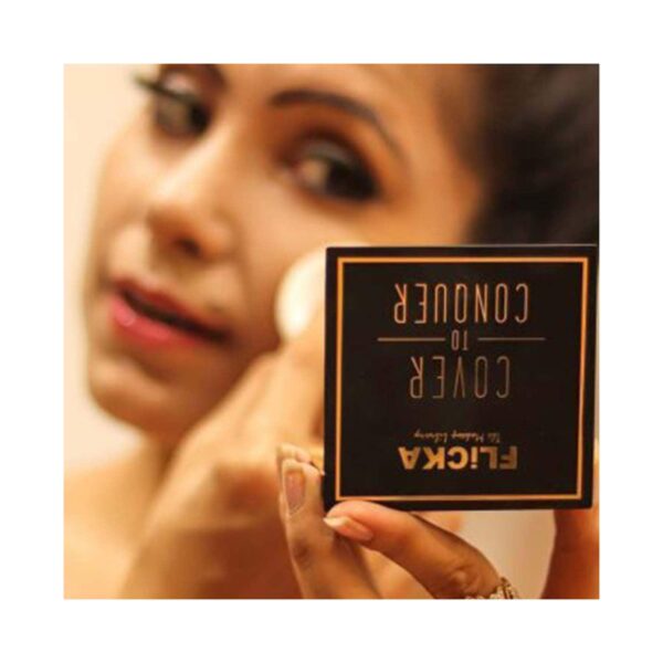 Flicka Cover To Conquer Compact Powder - 03 Caramel - Medium (9 g) - Flicka