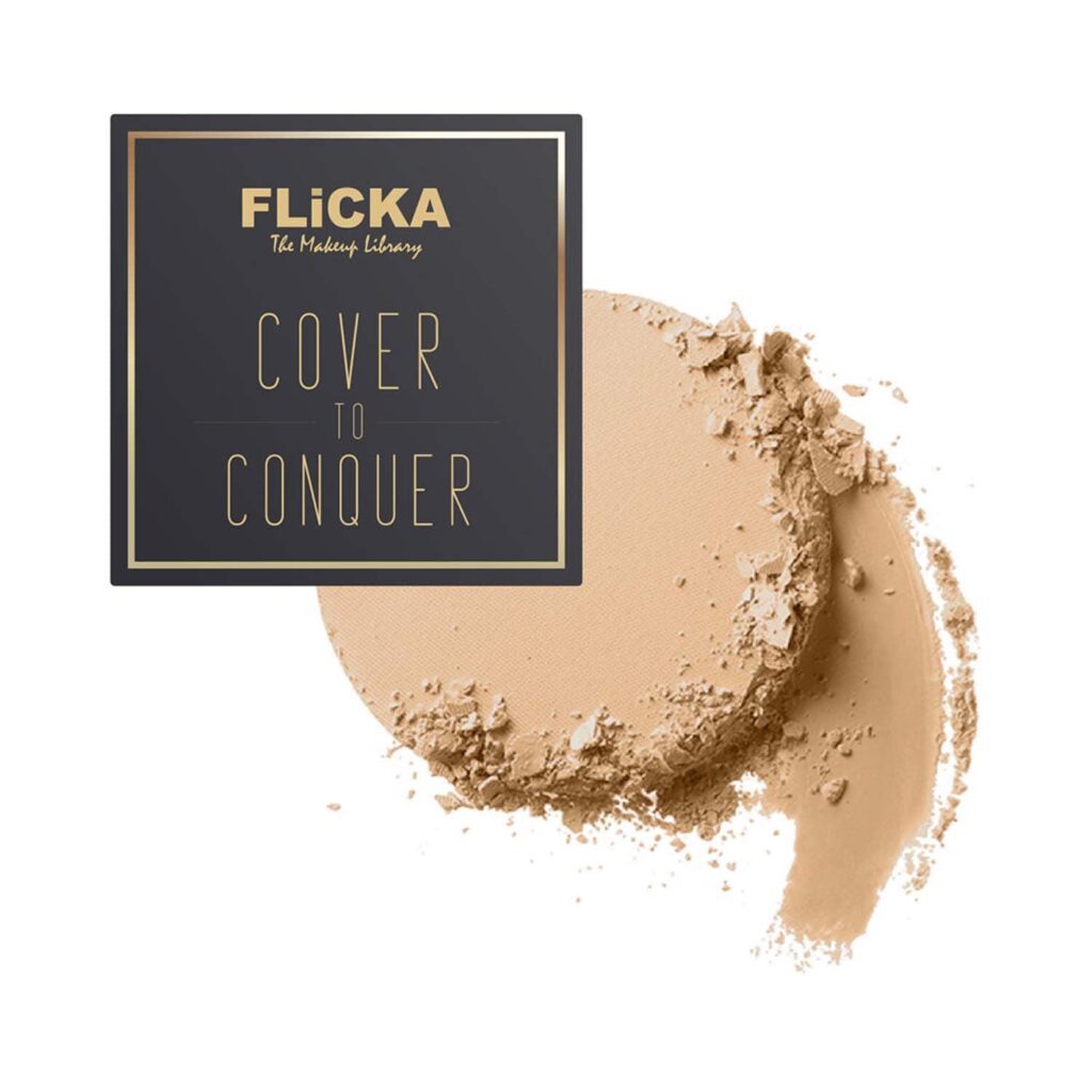 Flicka Cover To Conquer Compact Powder - 04 Walnut - Medium to Deep (9 g) - Flicka