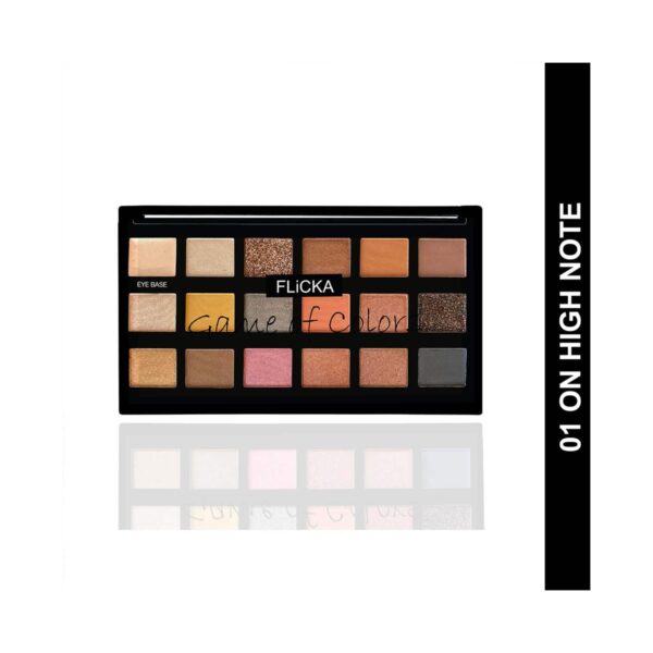 Flicka Game Of Colors Eyeshadow Palette - 01 On High Note (18 g) - Flicka