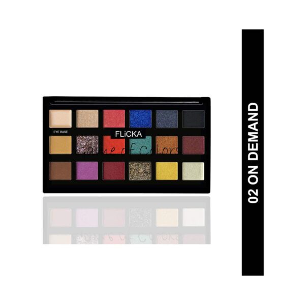 Flicka Game Of Colors Eyeshadow Palette - 02 On Demand (18 g) - Flicka