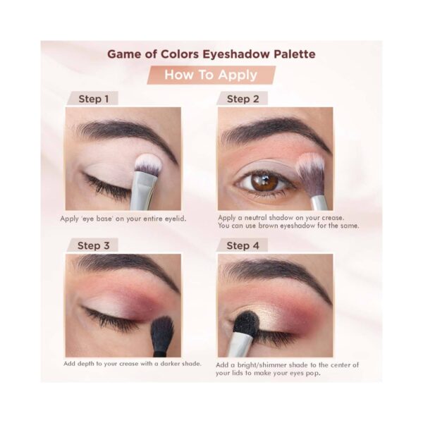 Flicka Game Of Colors Eyeshadow Palette - 03 On First Thought (18 g) - Flicka