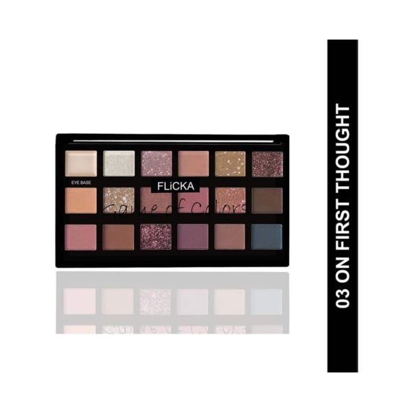 Flicka Game Of Colors Eyeshadow Palette - 04 On The Beach (18 g) - Flicka