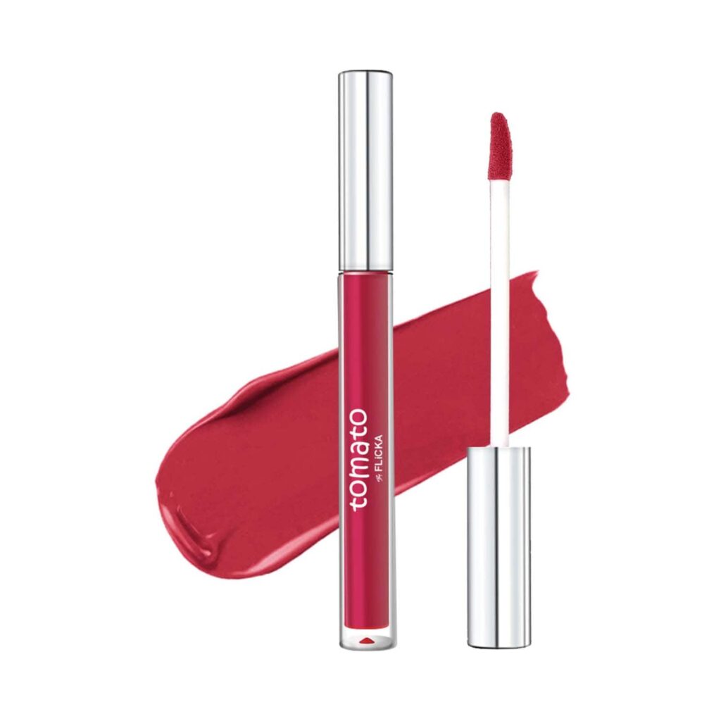 Flicka Tomato Liquid Lipstick - 03 - Pink (2 ml) - Flicka