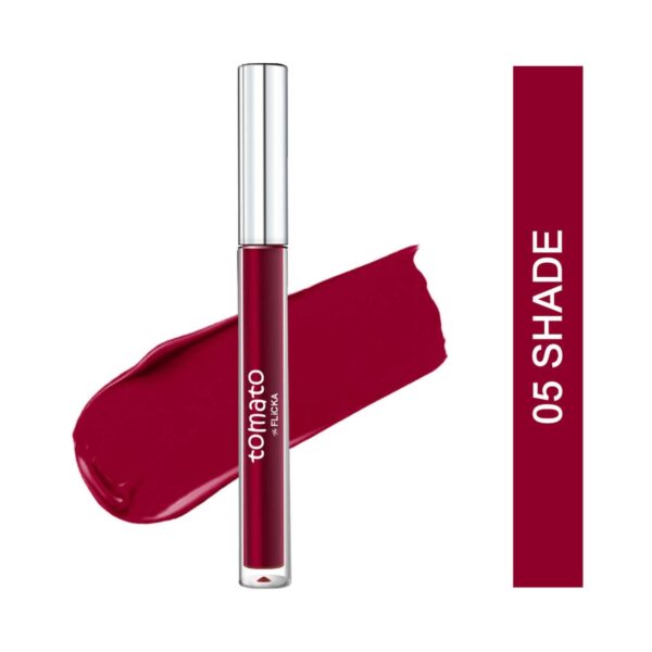 Flicka Tomato Liquid Lipstick - 05 - Red (2 ml) - Flicka