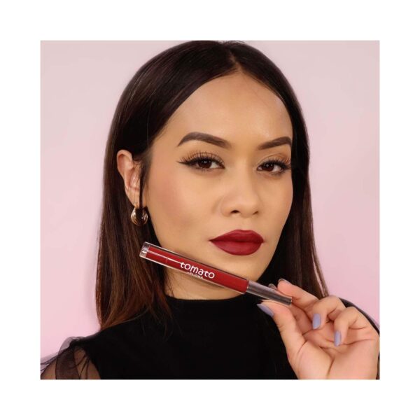 Flicka Tomato Liquid Lipstick - 05 - Red (2 ml) - Flicka