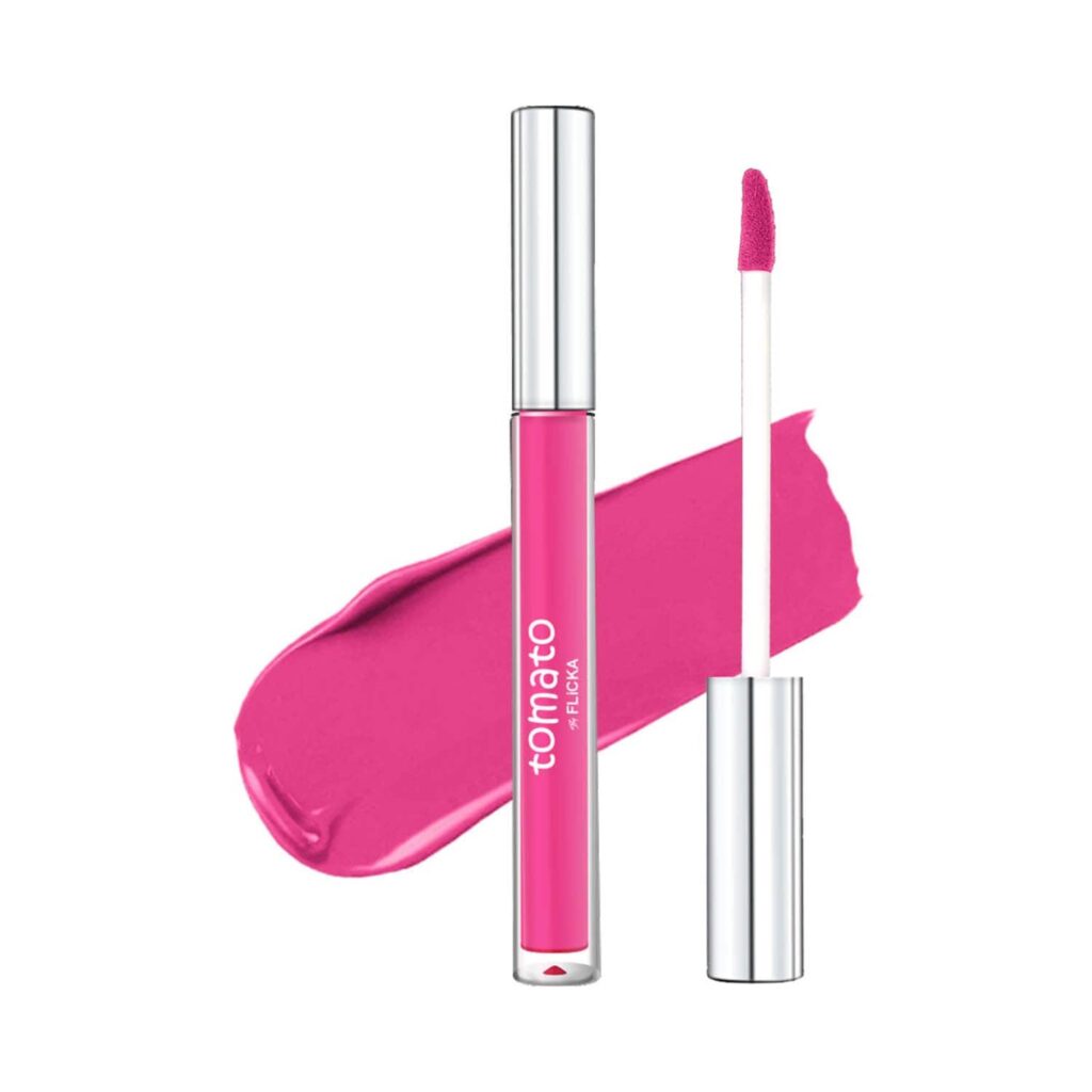 Flicka Tomato Liquid Lipstick - 08 - Barbie Pink (2 ml) - Flicka