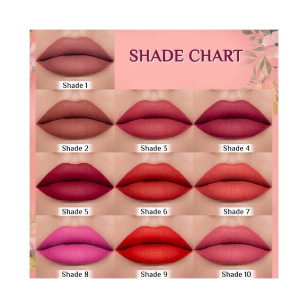Flicka Tomato Liquid Lipstick - 09 - Crimson Red (2 ml) - Flicka