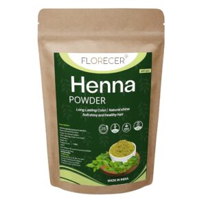 Florecer Henna Powder For Hair | Hair Colour | Mehendi Powder For Hair | Hands And Feet | Organic | Pure And Natural| Men And Women | Triple Sifted -100 Grams