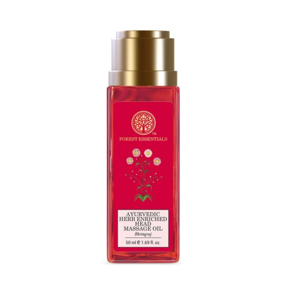 Forest Essentials Bhringraj Ayurvedic Herb Enriched Head Massage Hair Oil (50ml) - Forest Essentials