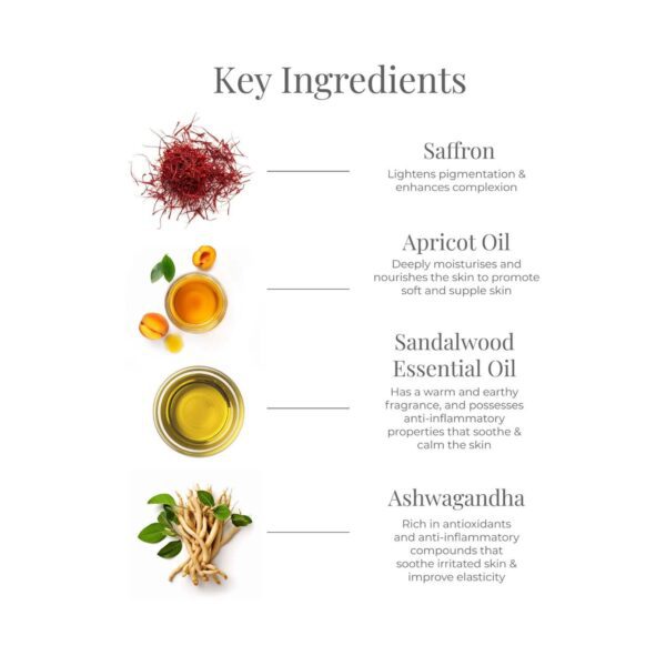 Forest Essentials Body Sandalwood and Saffron Ayurvedic For Soft Skin Massage Oil (130 ml) - Forest Essentials