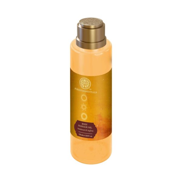 Forest Essentials Body Sandalwood and Saffron Ayurvedic For Soft Skin Massage Oil (130 ml) - Forest Essentials