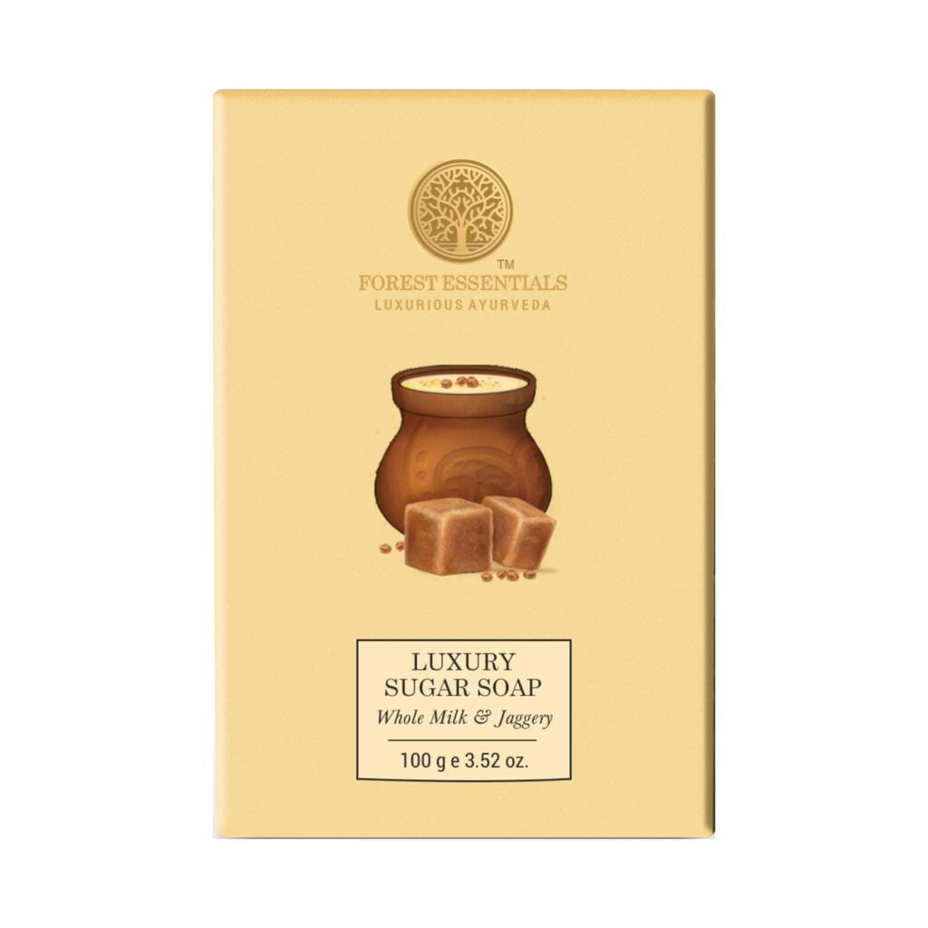 Forest Essentials Body Soap Whole Milk and Jaggery Handmade Natural For Women and Men Soap (100 g) - Forest Essentials