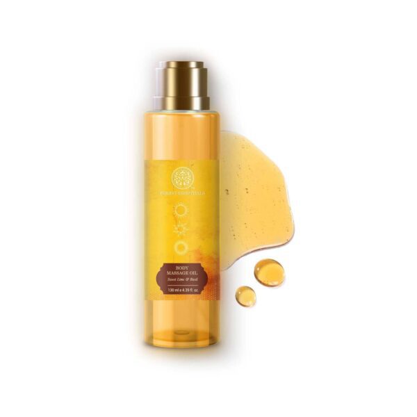 Forest Essentials Body Sweet Lime and Basil Ayurvedic For Soft Skin Massage Oil (130 ml) - Forest Essentials