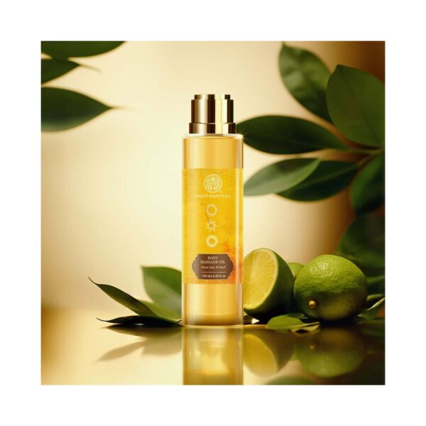 Forest Essentials Body Sweet Lime and Basil Ayurvedic For Soft Skin Massage Oil (130 ml) - Forest Essentials