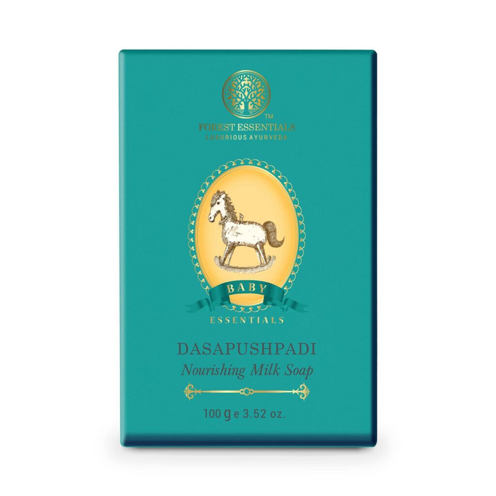Forest Essentials Dasapushpadi Nourishing Baby Milk Soap (100g) - Forest Essentials