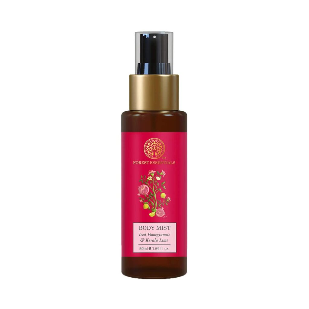 Forest Essentials Iced Pomegranate & Kerala Lime Body Mist (50ml) - Forest Essentials