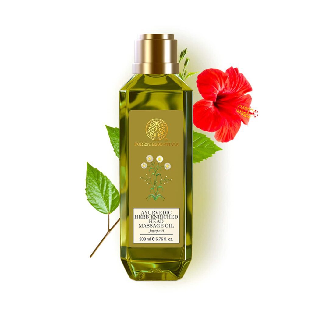 Forest Essentials Japapatti Ayurvedic Herb Enriched Head Massage Hair Oil (200ml) - Forest Essentials