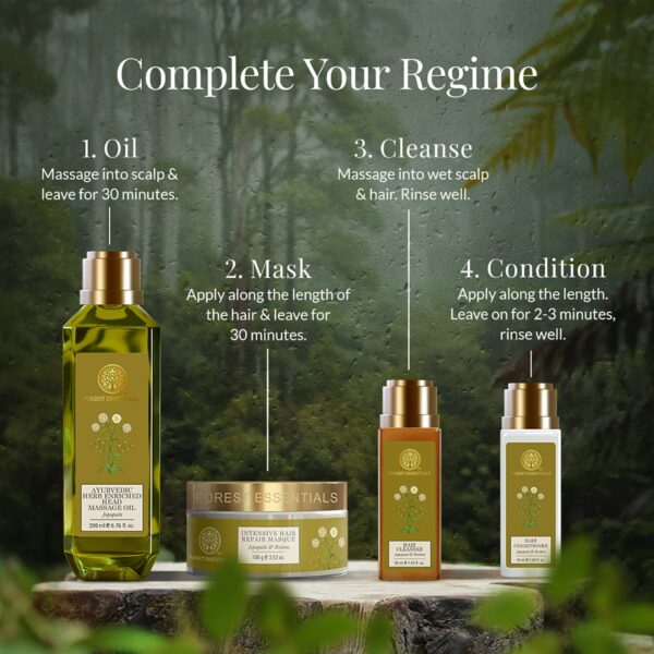 Forest Essentials Japapatti Ayurvedic Herb Enriched Head Massage Hair Oil (200ml) - Forest Essentials