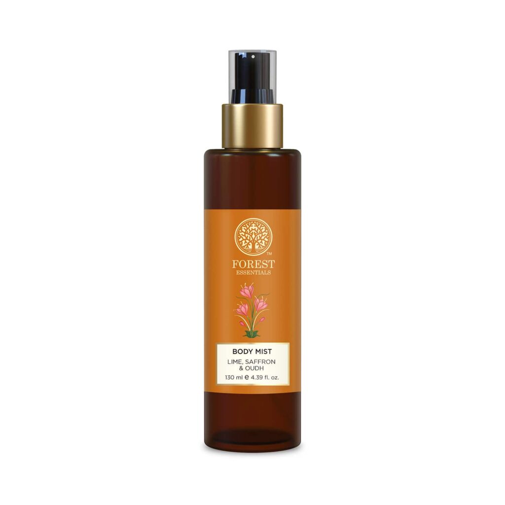 Forest Essentials Lime Saffron & Oudh Body Mist (130 ml) - Forest Essentials