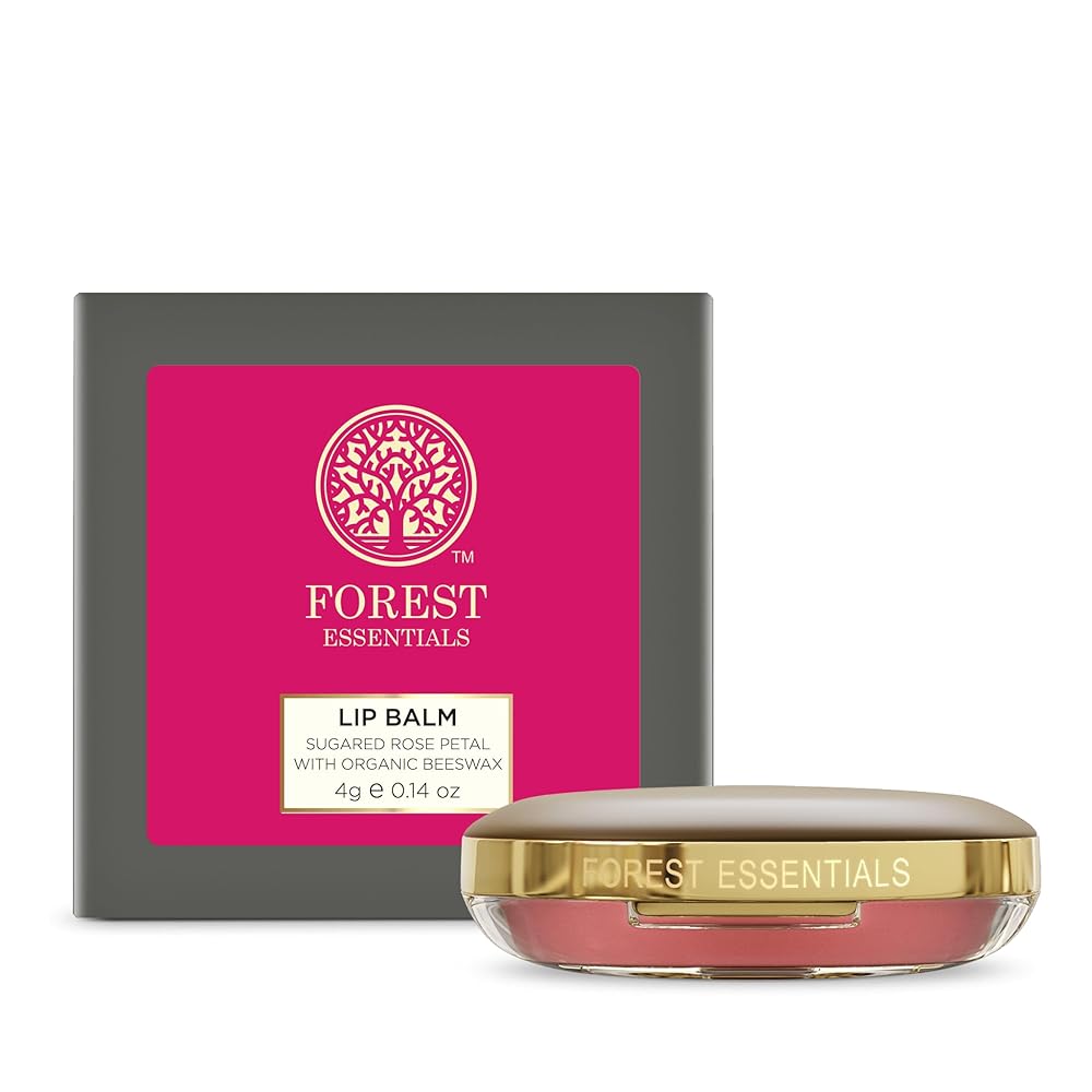 Forest Essentials Luscious Lip Balm Sugared Rose Petal 4g