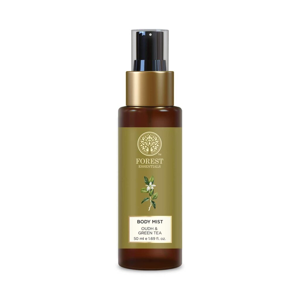 Forest Essentials Oud & Green Tea Body Mist (50ml) - Forest Essentials