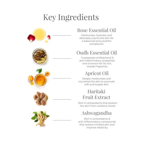 Forest Essentials Rose and Oudh Ayurvedic For Nourishing Skin Massage Oil (130 ml) - Forest Essentials