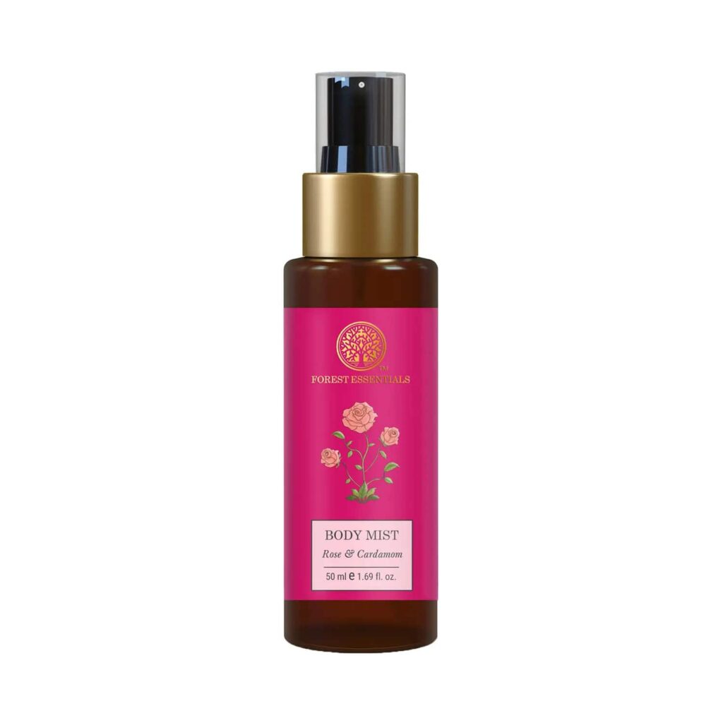 Forest Essentials Rose & Cardamom Body Mist (50ml) - Forest Essentials
