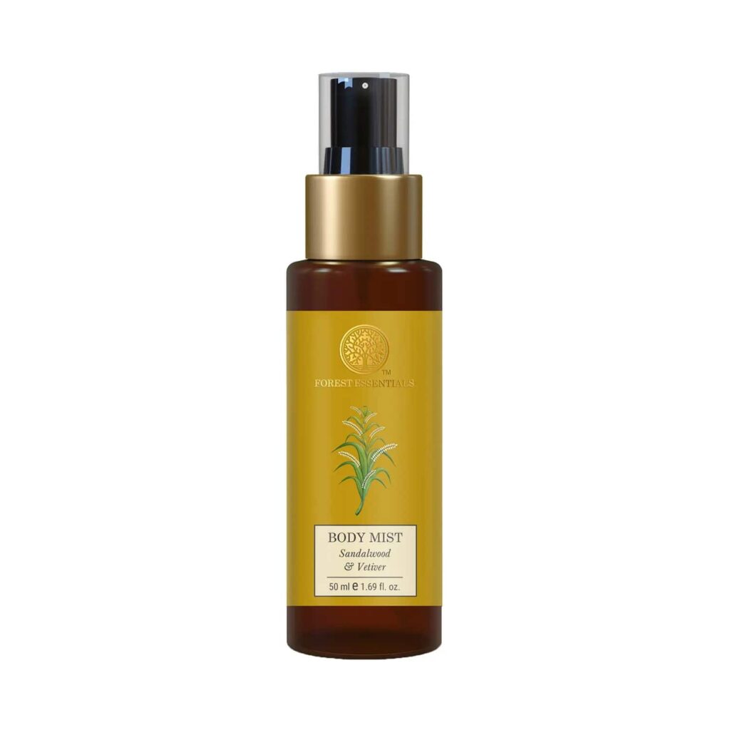 Forest Essentials Sandalwood & Vetiver Body Mist (50ml) - Forest Essentials