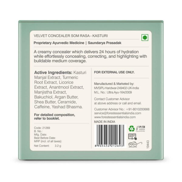 Forest Essentials Som Rasa Velvet Concealer - Kasturi (3.2g) - Forest Essentials