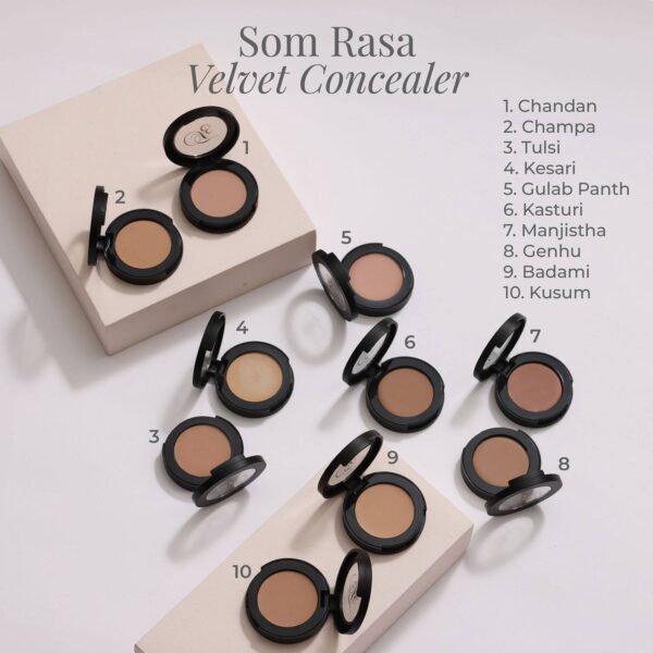 Forest Essentials Som Rasa Velvet Concealer - Kesari (3.2g) - Forest Essentials