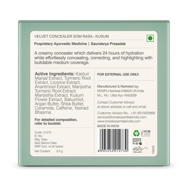 Forest Essentials Som Rasa Velvet Concealer - Kusum (3.2g) - Forest Essentials